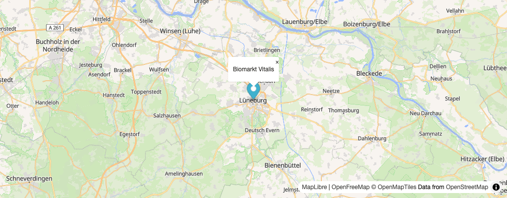 Vorschau des Standorts vom Biomarkt Vitalis in Lüneburg